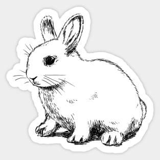Bunny print Sticker